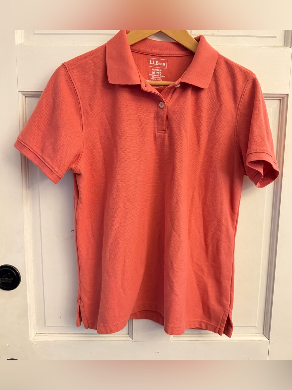 L.L.Bean Coral Polo Shirt | Women’s Medium | Classic Prep